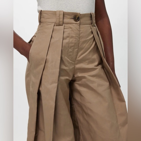 S.S. Daley Vita pleated cotton wide-leg trousers NWT - Picture 3 of 3